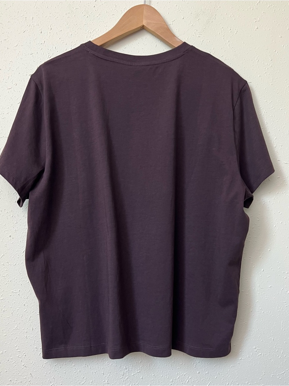 New Everlane THE BOX-CUT TEE IN ESSENTIAL COTTON in Plum Size XL - Picture 2 of 8